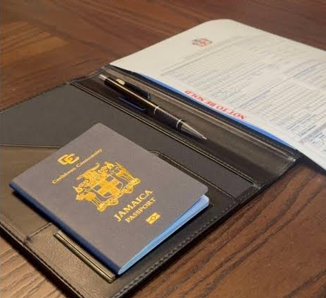 Passport and travel document illustration